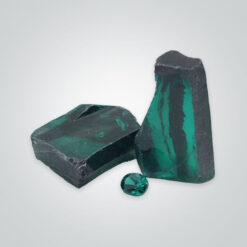 Cubic Zirconia Teal Rough