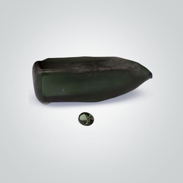 Lab Created Green Tourmaline Rough