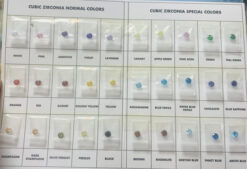 Cubic Zirconia Color Chart