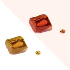 Cubic Zirconia Color Change Brown to Champagne Rough
