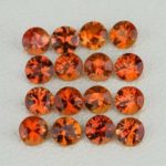 Natural Orange Sapphire Round