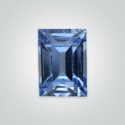 Lab Created Aquamarine Dark# 106, Baguette