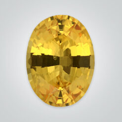Natural Yellow Sapphire, Oval AAA