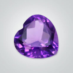 Natural African Amethyst, Heart AA