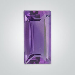 Natural Brazilian Amethyst AAA, Baguette