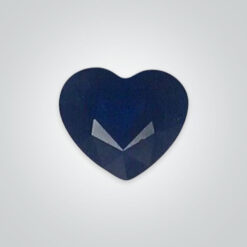 Natural Diffusion Blue Sapphire, Heart
