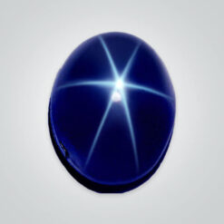 Natural Blue Star Sapphire, Oval Cabochon