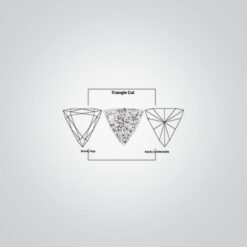 Lab Created Blue Spinel# 113, Triangle