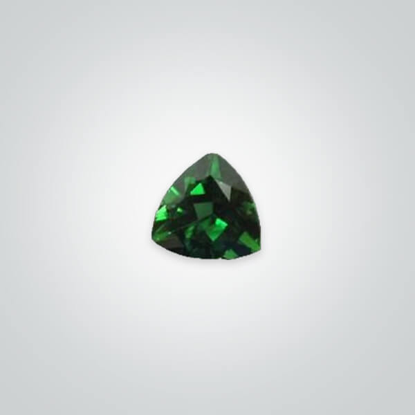 Synthetic Gemstones Green Tourmaline# 149, Trillion