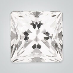 Natural White Topaz, Square