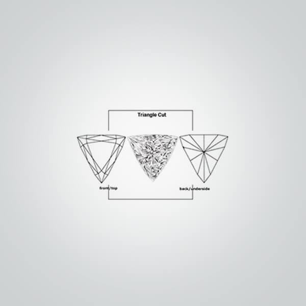 Lab Created Aquamarine Medium# 105, Triangle