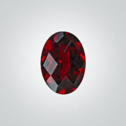 Lab Created Hydrothermal Ruby, Oval Checkerboard