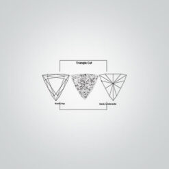 Lab Created Blue Zircon# 120, Triangle