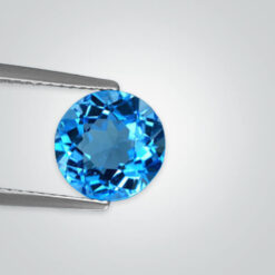 Natural Swiss Blue Topaz, Round