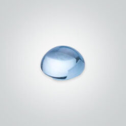Natural Sky Blue Topaz, Round Cabochon