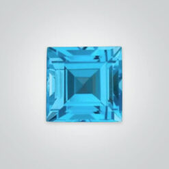 Natural Swiss Blue Topaz, Square