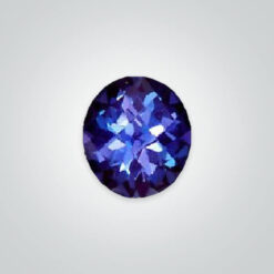 Synthetic Gemstones Pulled Czochralski Alexandrite (Color Change), Round Checkerboard