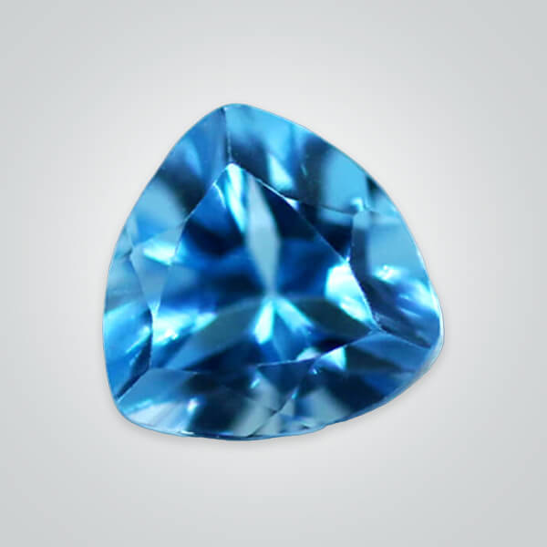 Natural Swiss Blue Topaz, Trillion