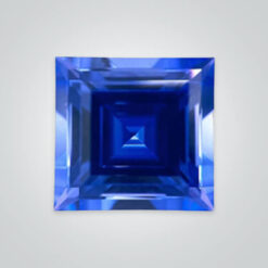 Lab Created Pulled Czochralski Blue Sapphire, Square