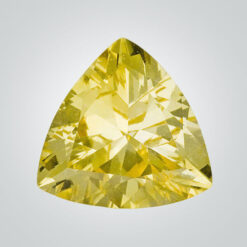 Lab Created Pulled Czochralski Yellow Sapphire, Trillion