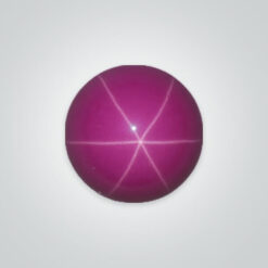 Lab Created Star Ruby, Round Cabochon