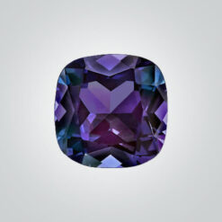 Synthetic Gemstones Pulled Czochralski Alexandrite (Color Change), Cushion