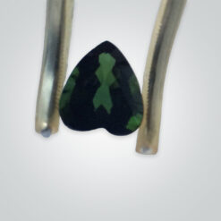 Synthetic Gemstones Dark Green Tourmaline# 152, Heart