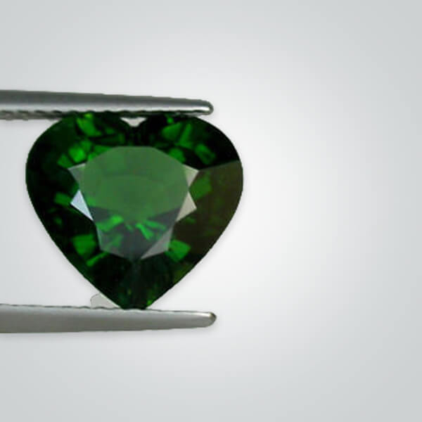 Synthetic Gemstones Green Tourmaline# 149, Heart