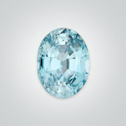 Natural Blue Zircon, Oval
