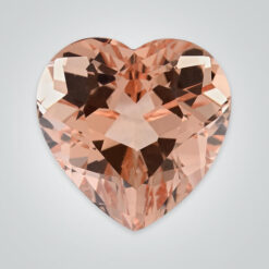 Natural Morganite (Peach Color), Heart