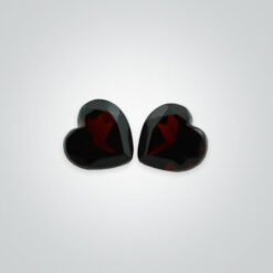 Natural Red Garnet, Heart