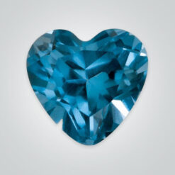 Lab Created Blue Zircon# 120, Heart