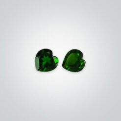 Natural Chrome Diopside, Heart AA