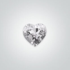 Natural White Topaz, Heart