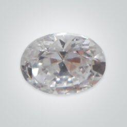 Natural White Zircon, Oval