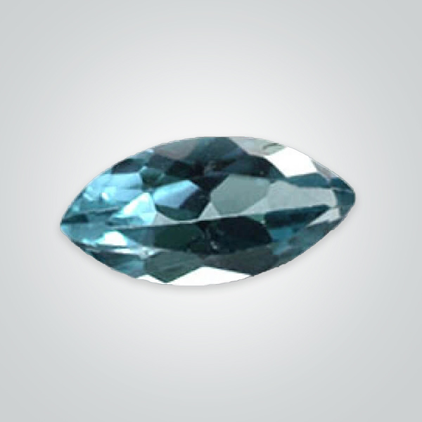 Lab Created Aquamarine Dark# 106, Marquise
