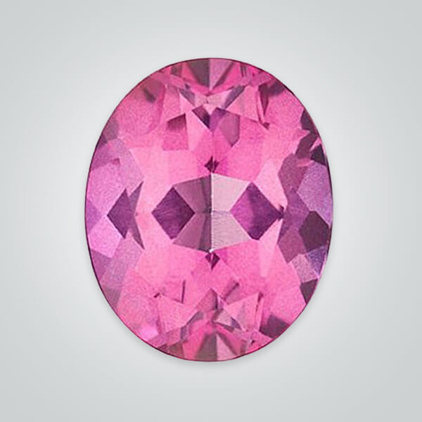Natural Pink Topaz, Oval