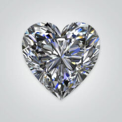 Lab Created Moissanite, Heart