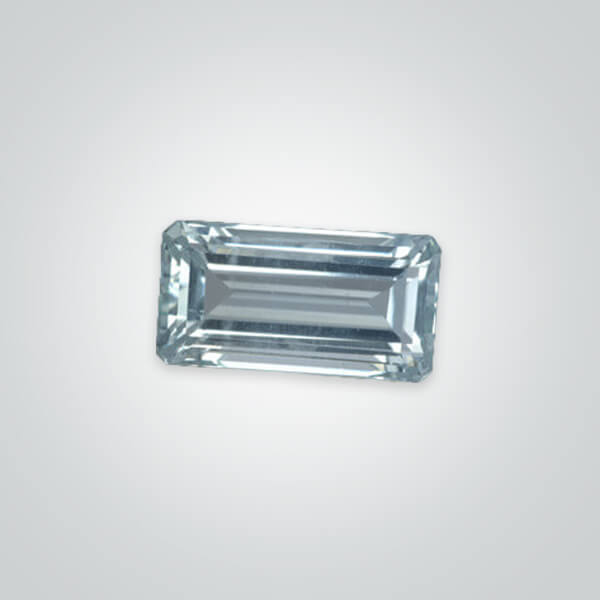 Lab Created Aquamarine Light# 104, Octagon