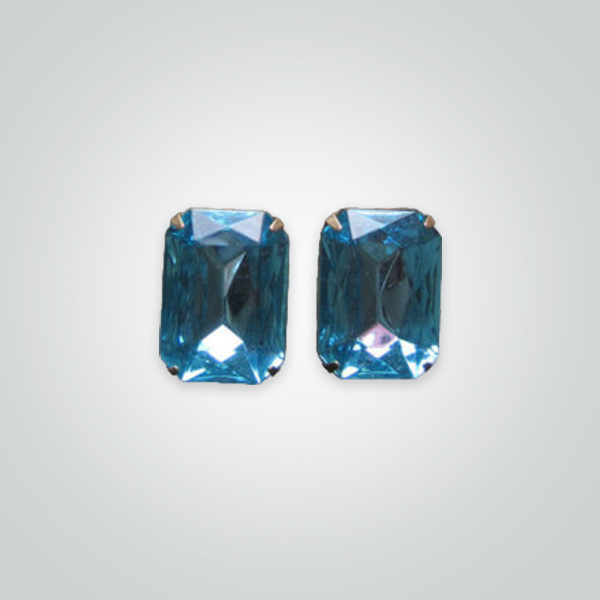 Lab Created Aquamarine Dark# 106, Octagon