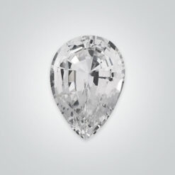 Natural White Sapphire, Pear