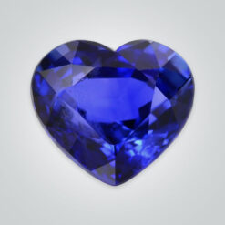 Lab Created Pulled Czochralski Blue Sapphire, Heart