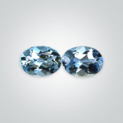 Lab Created Aquamarine Dark# 106, Oval