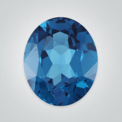 Lab Created Blue Zircon# 120, Oval