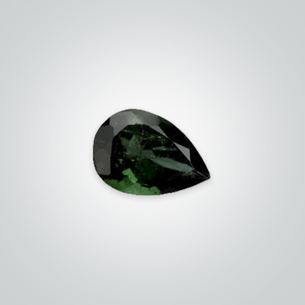 Synthetic Gemstones Dark Green Tourmaline# 152, Pear