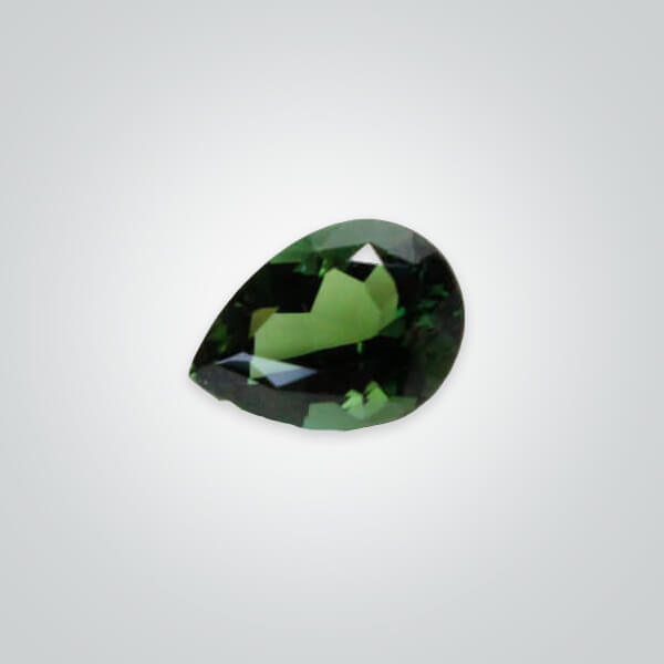Synthetic Gemstones Green Tourmaline# 149, Pear