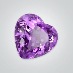 Natural Brazilian Amethyst AAA, Heart