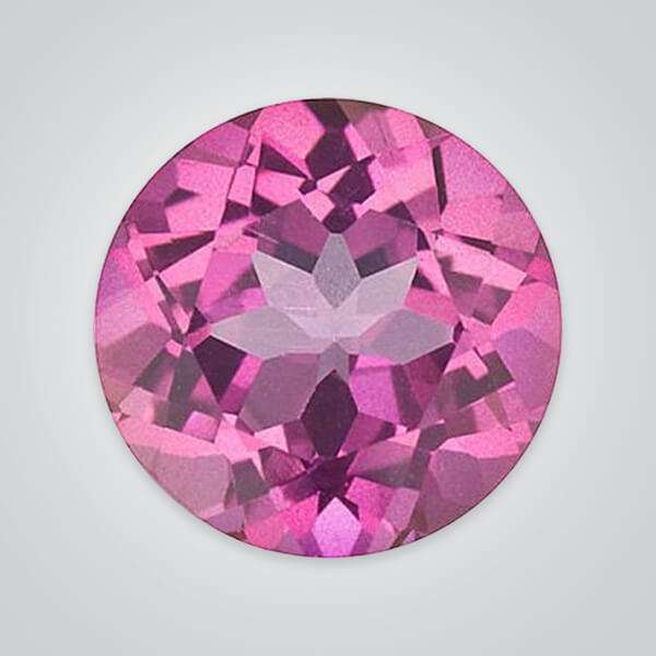 Natural Pink Topaz, Round