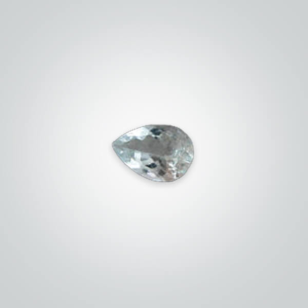 Synthetic Gemstones Aquamarine Light# 104, Pear