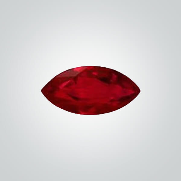 Synthetic Gemstones Hydrothermal Ruby, Marquise